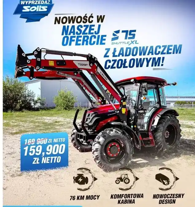 Nowość w ofercie! Bordowy SOLIS S75 Limited Red Edition z ładowaczem czołowym